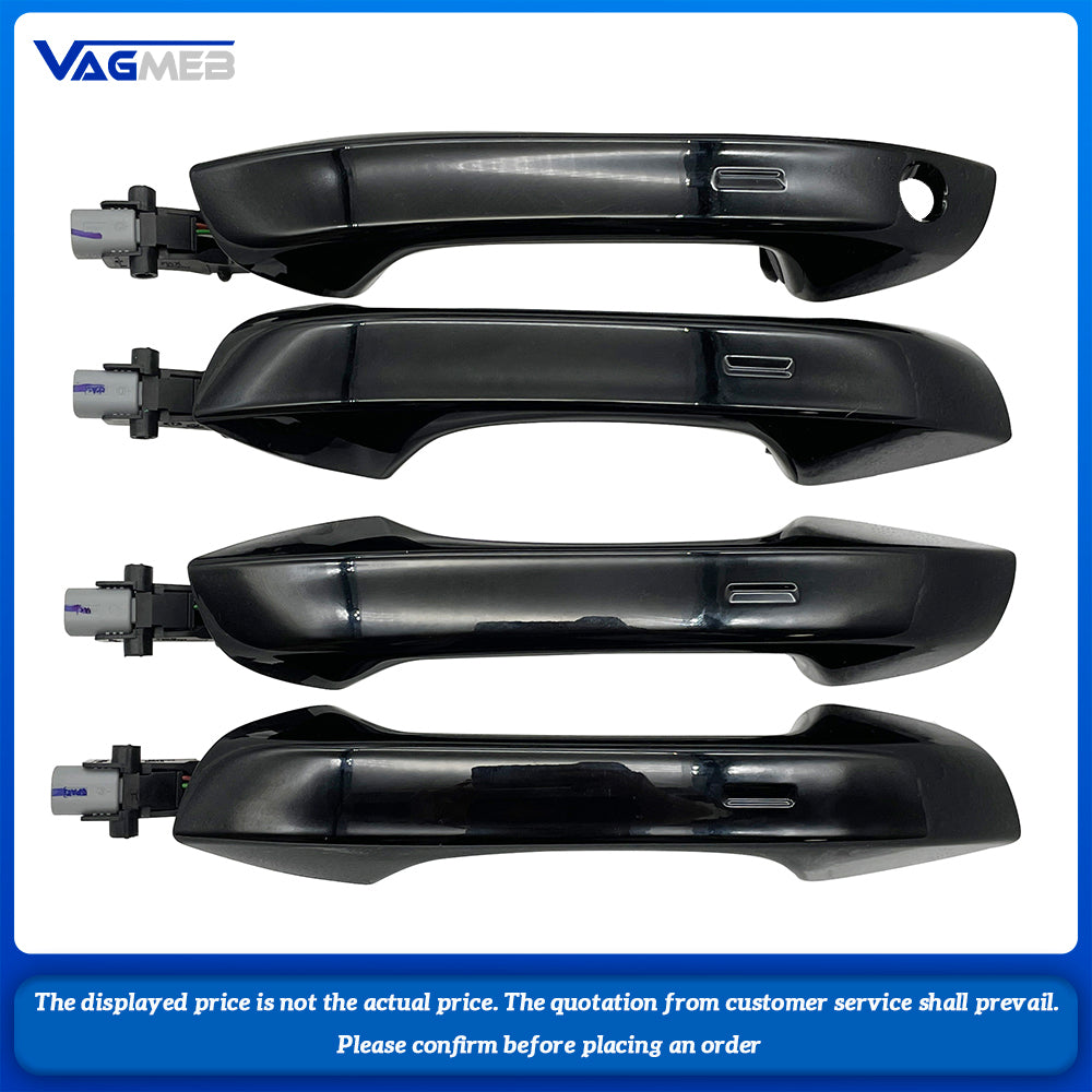 For VW Passat B9 OEM Keyless Entry Door Handle Kessy Door Sensor Black with light
