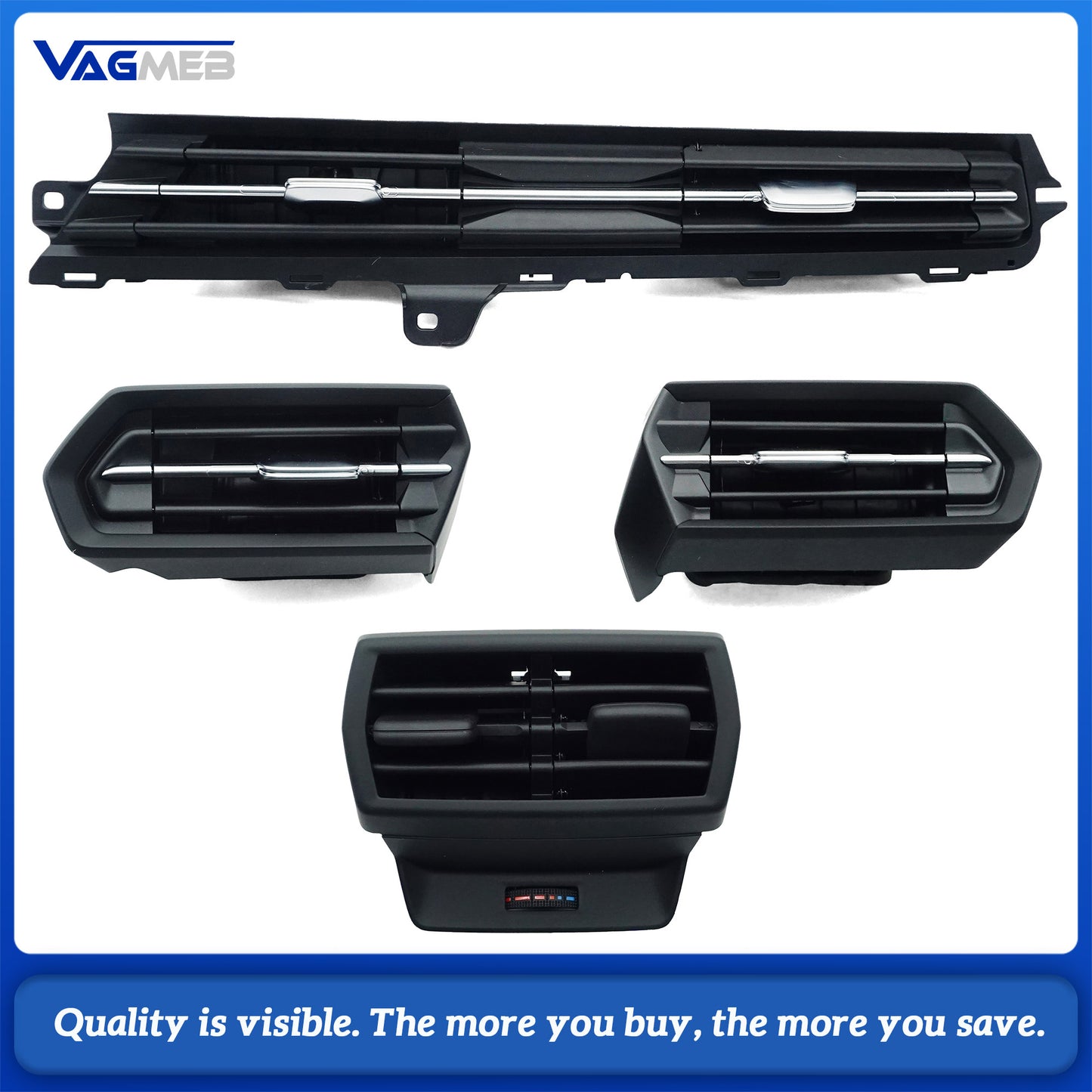 Car Dashboard Air Conditioning Air outlet Left Right Air Outlet Grille behind For Audi A3 8Y 2021 2022 2023 2024 8YG 820 901A 902A 951A