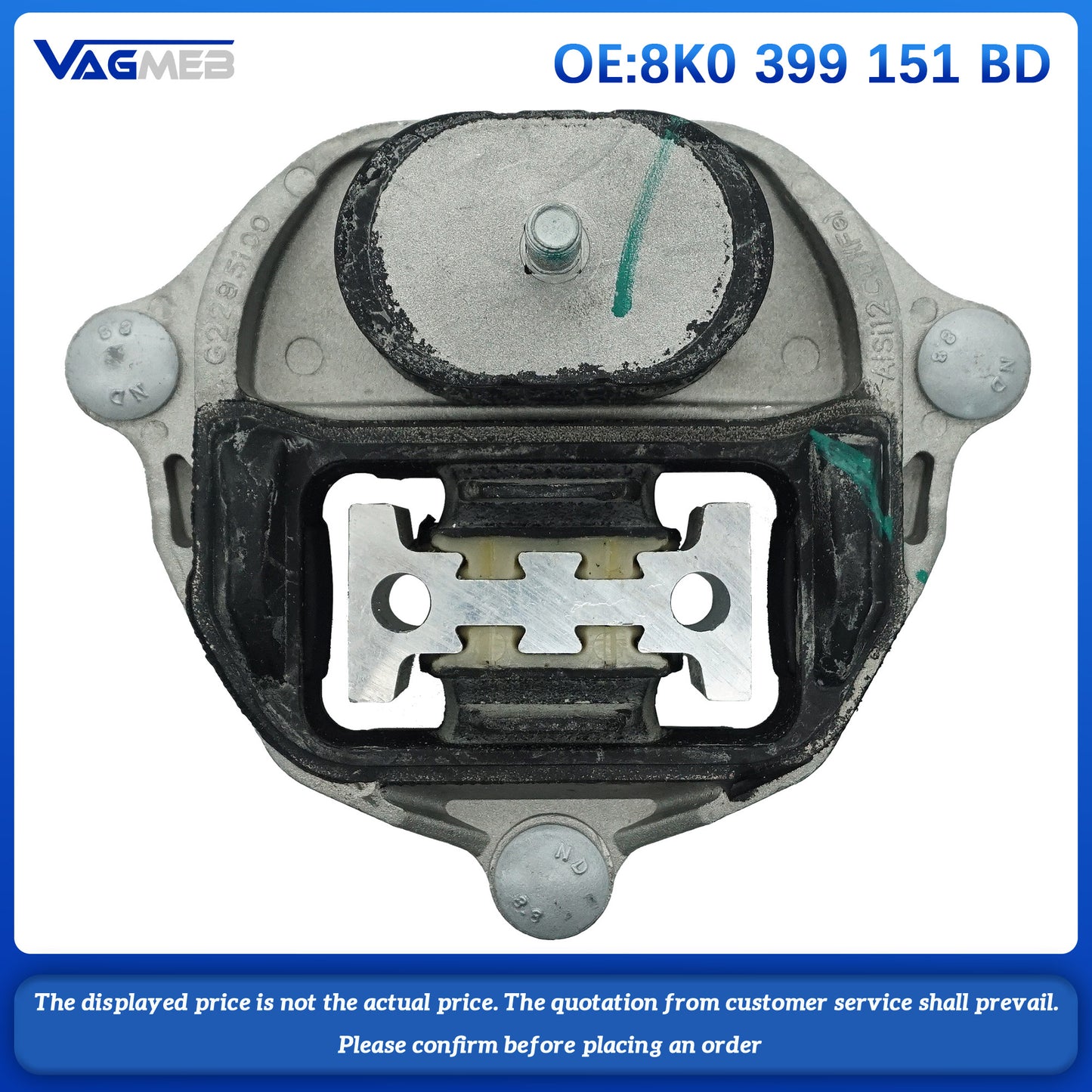 Original NEW Engine Support Gearbox Mounts Transmission Rubber Pad For Audi A4 S4 A5 S5 Q5 A6 A7 8K0 399 151 BD