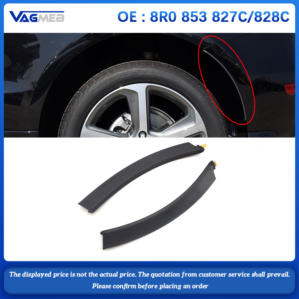 For Audi Q5 Rear Bumper Wheel Eyebrow Decorative Guard 8R0 853 827C828C