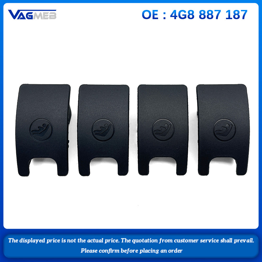 1PC Black Rear Seat ISOFIX Slot Trim Cover For Audi A6 C7 S6 Allroad Avant A7 4G S7 RS6 RS7 2013-2018 4G8 887 187