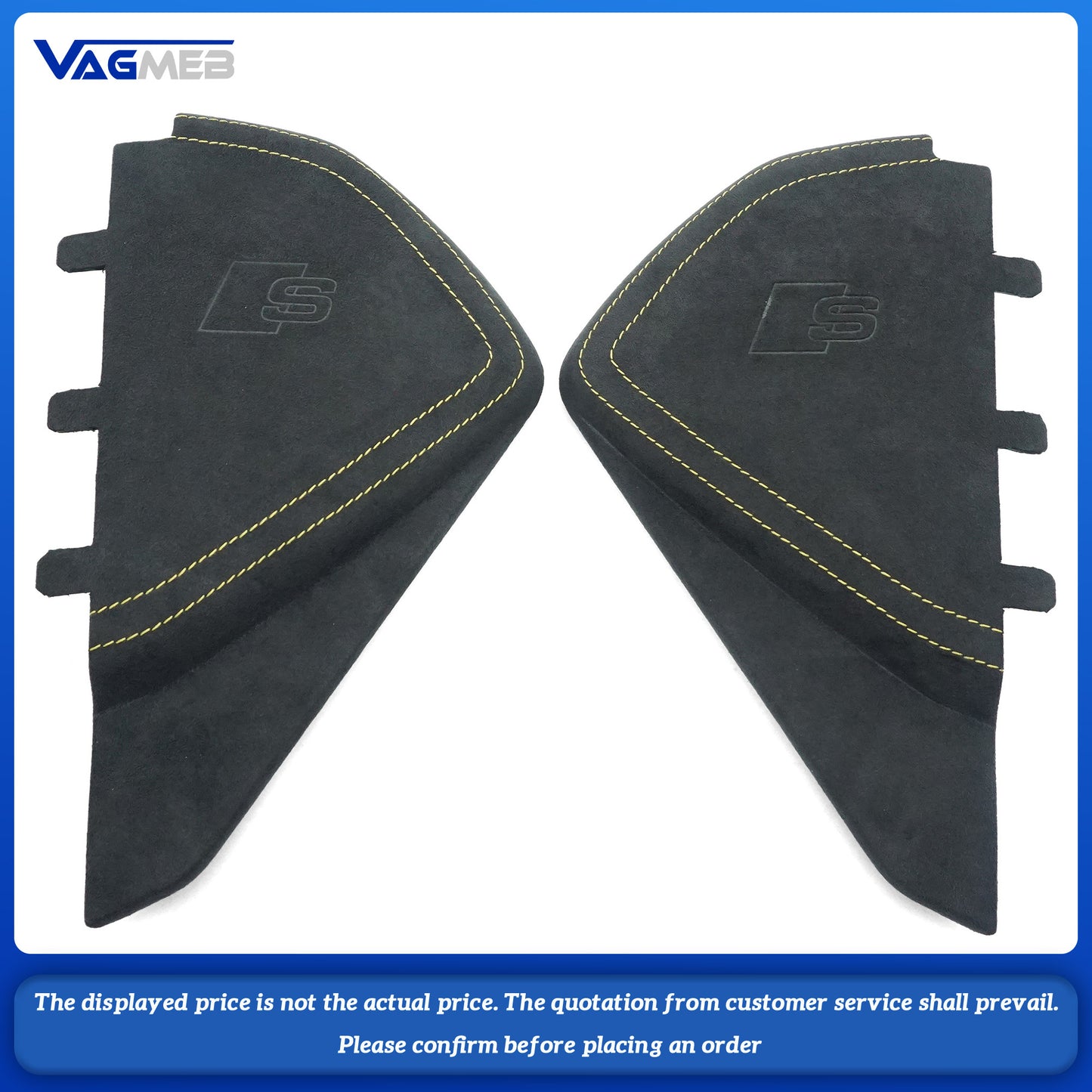 For Audi Q5FY dashboard cover S logo (yellow line with fur)