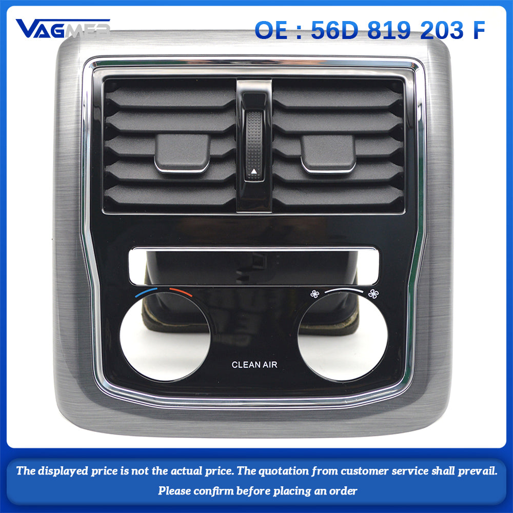 For VW Passat rear air conditioning vent frame brushed grey 56D 819 203 F