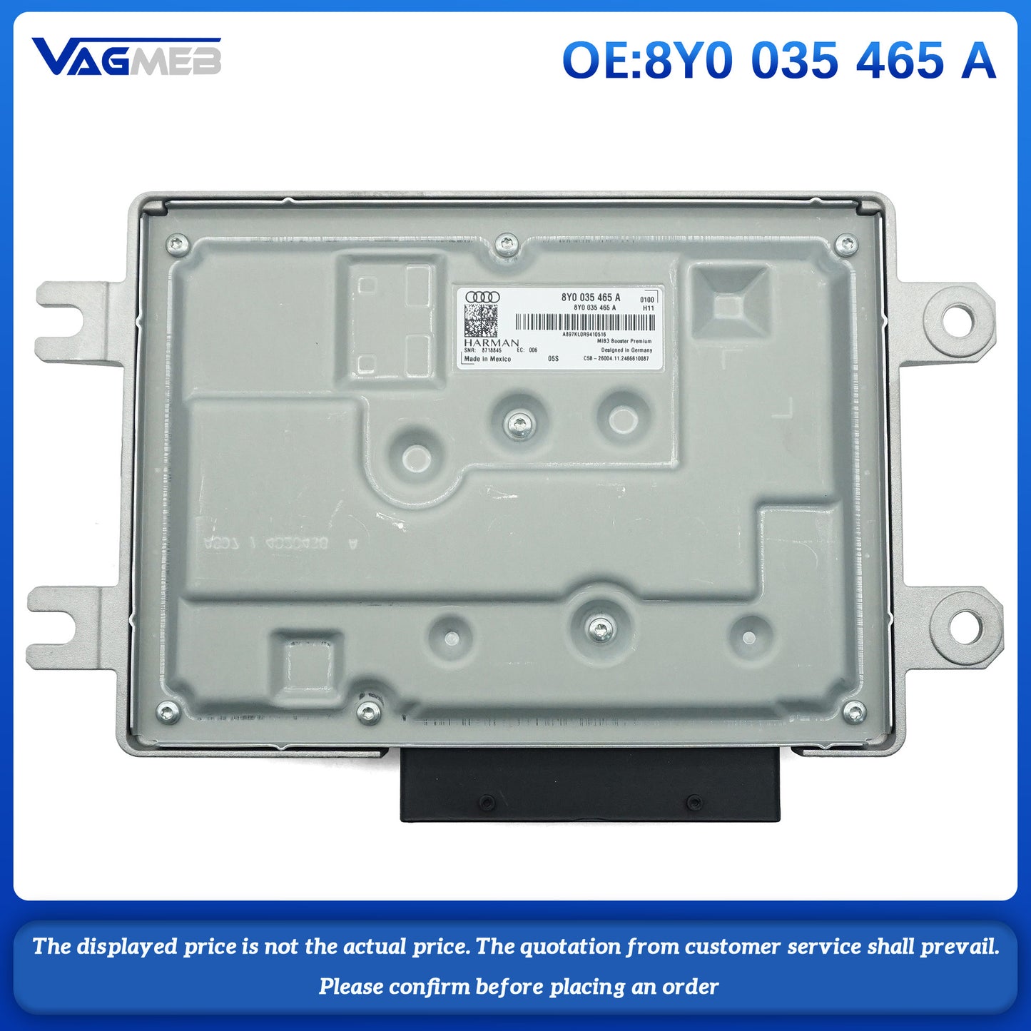 For Audi A5 A6 A7 A8 Q7 Q8 Ethernet amplifier 8Y0 035 465A