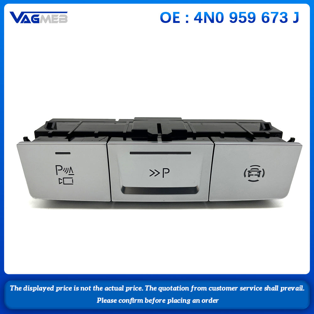 For Audi A6 C8 A7 A8 Q7 Q8 Silver Chrome Multi function Switch PDC Park Assist Radar Switch 4N0 959 673 J