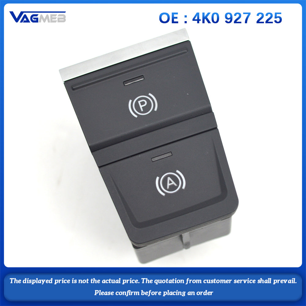 For Audi Q6 A6 C8 A7 Electric Handbrake Switch Electronic Handbrake Brake Parking Switch Button Silver Black 4K0 927 225