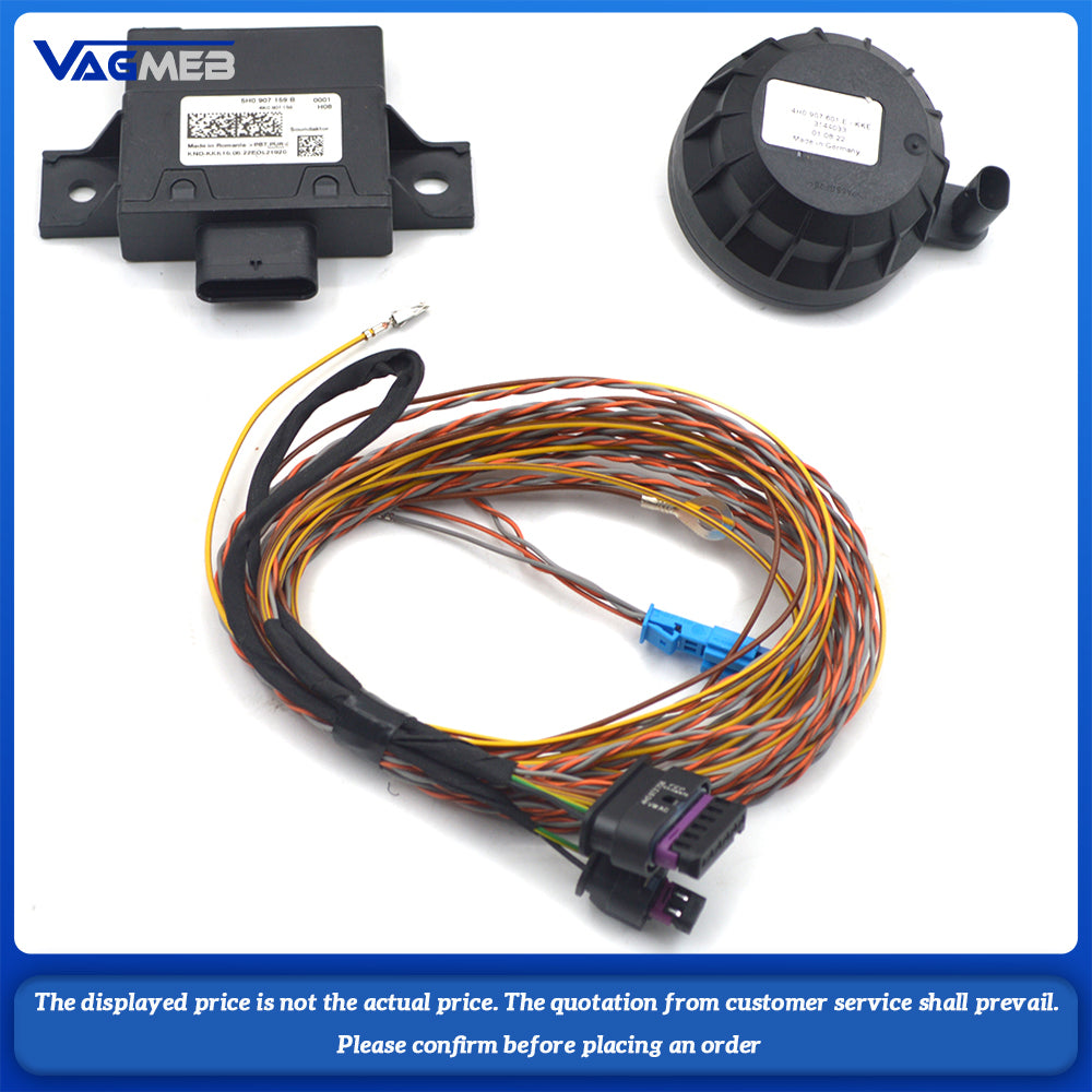 Exhaust Sound Horn Simulator For VW Audi Solid borne sound Engine throttle sound wave manufacturing 4H0 907 601 E 5H0 907 159 B