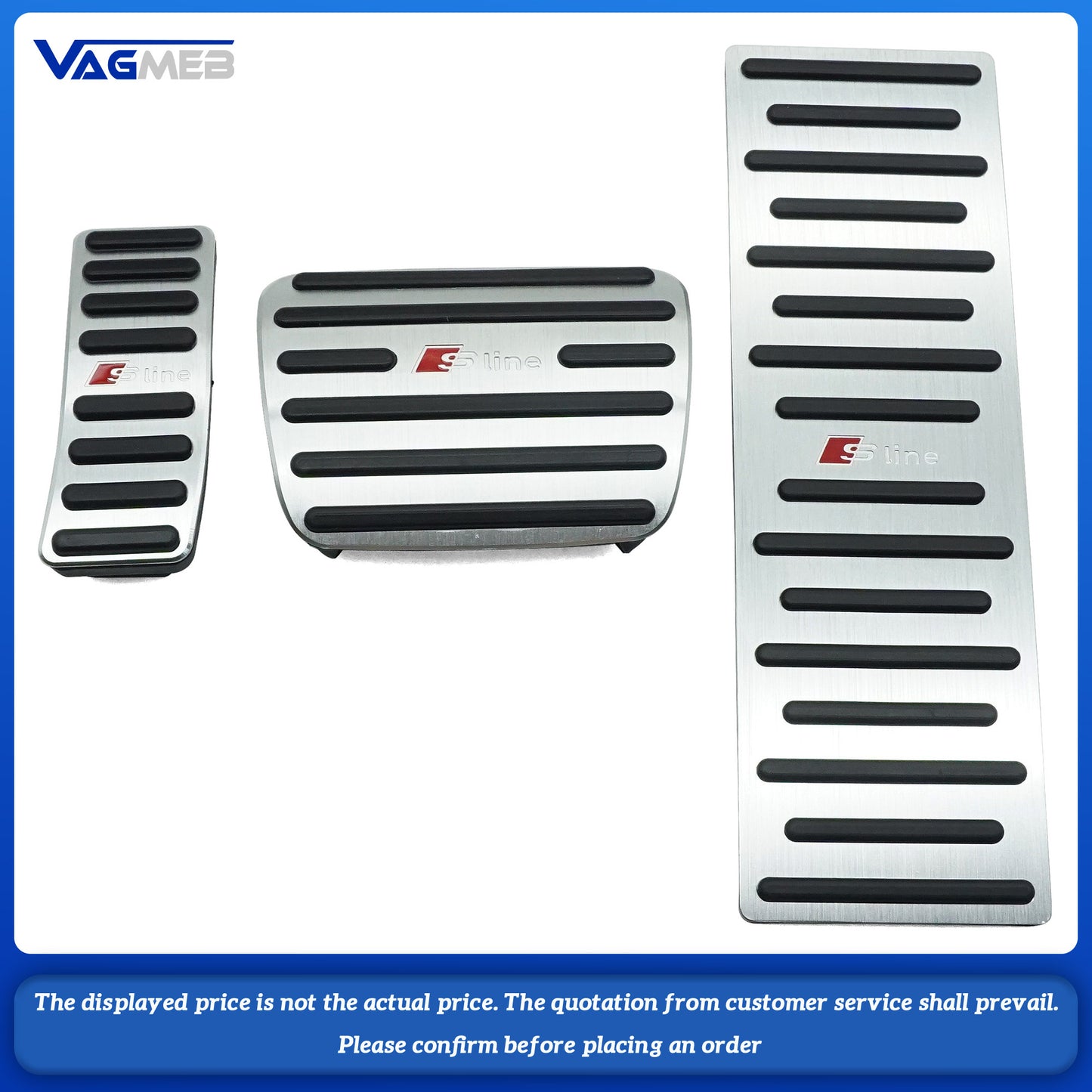 Accelerator brake rest pedal decoration For Audi S-line style A1 A3 A4 A4L A5 A6 A6L A7 A8 Q3 Q5 Q7 Q8 TT interior modification