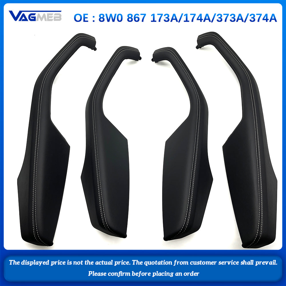 For Audi A4B9 sedan edition Four door inner handle leather white line 8W0 867 173A 174A 373A 374A