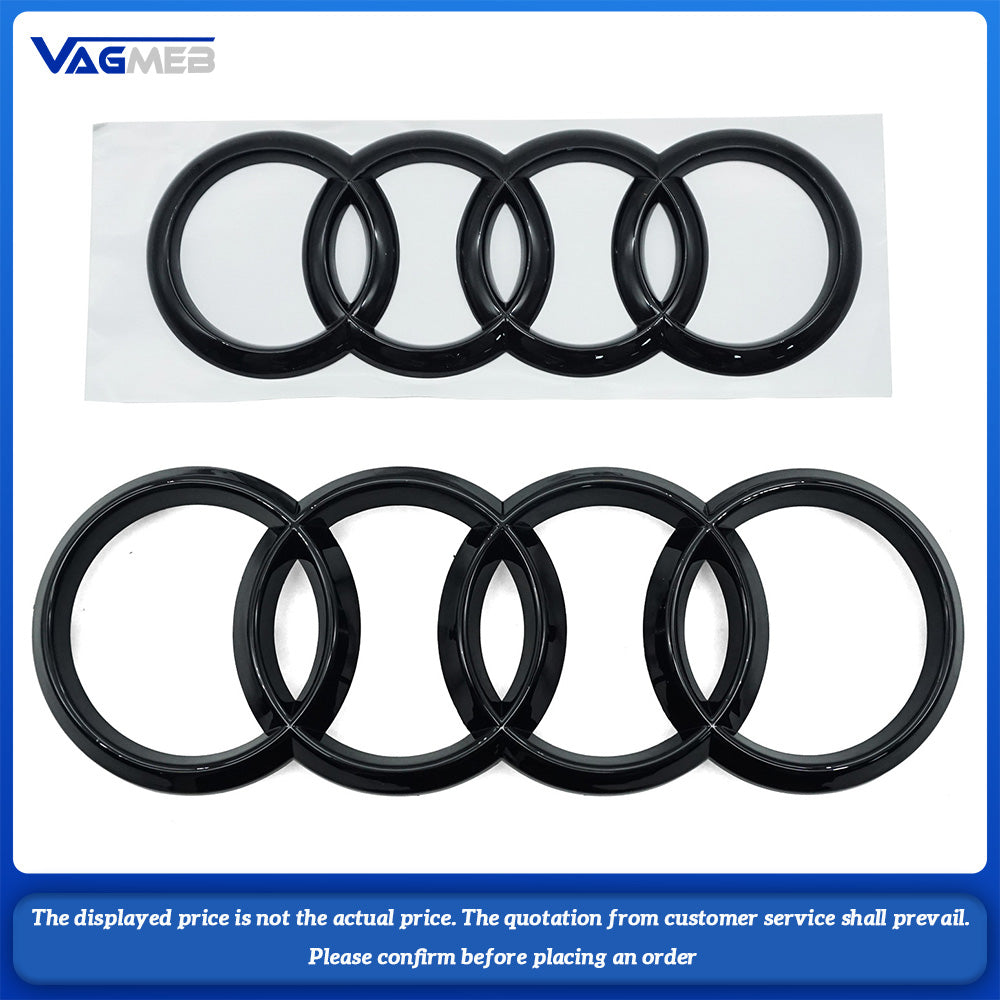 For Audi A4L Car Hood Front Grill Rear Trunk Emblem Badge Sticker