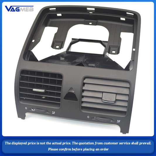Black Front Dashboard Central Air Outlet Vent For Jetta Golf Rabbit MK5 Air Conditioning Air Vent 1KD 819 728