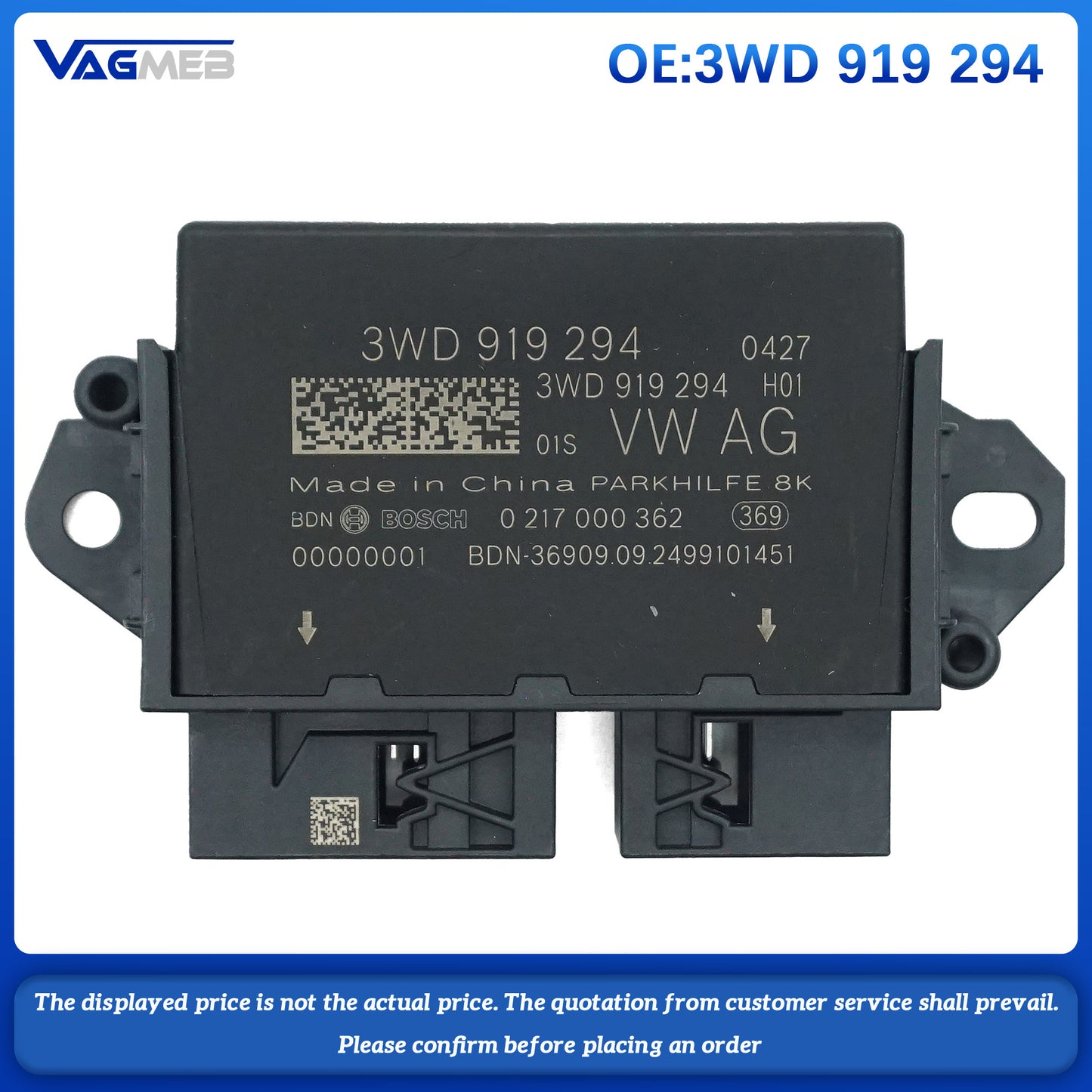 Automatic Parking Radar Control Module Parking Aid System For VW Passat B9 Passat Pro Golf TAYRON Audi A3 Sportback 3WD 919 294