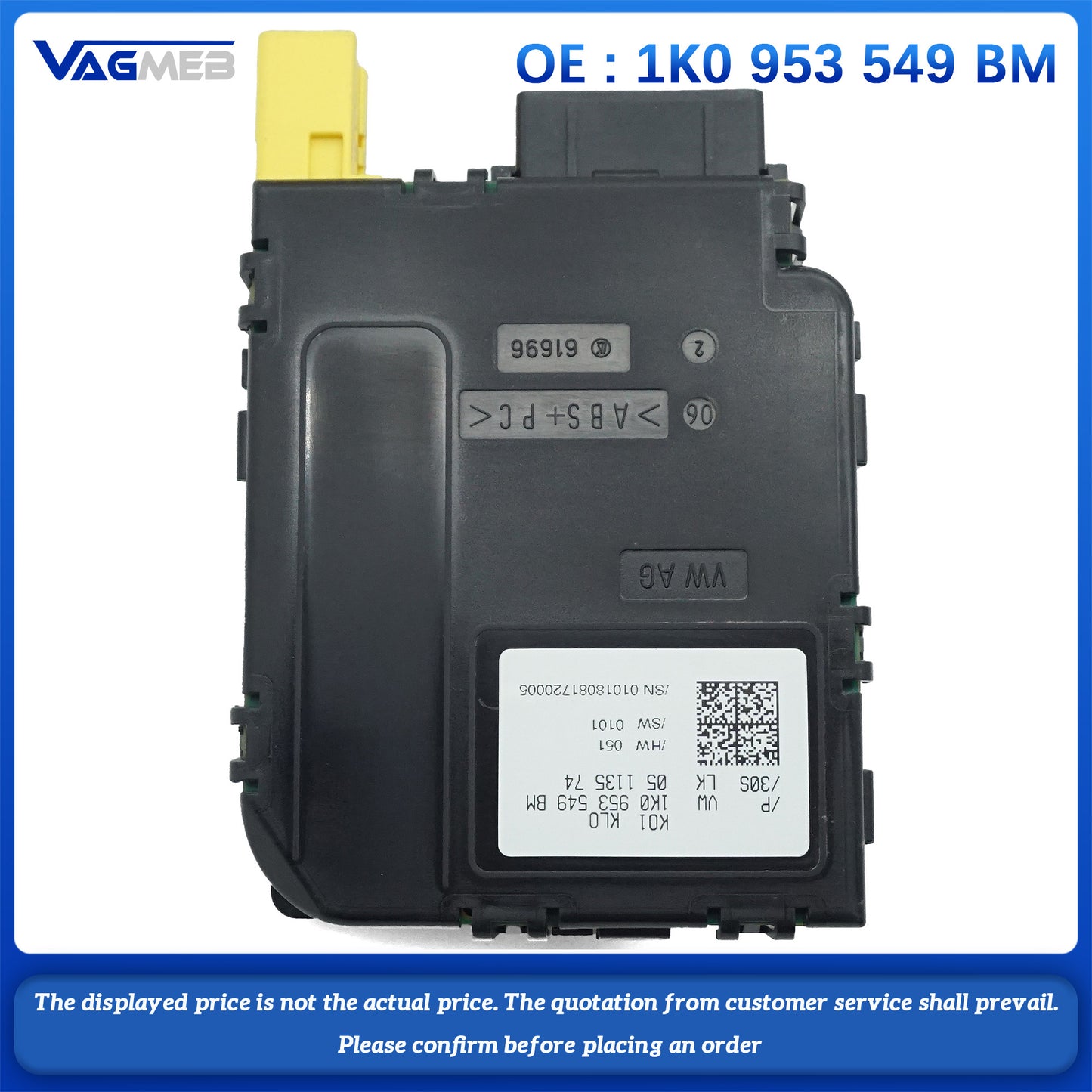 For VW PQ car steering wheel steering column switch electronic module 1K0 953 549 BM