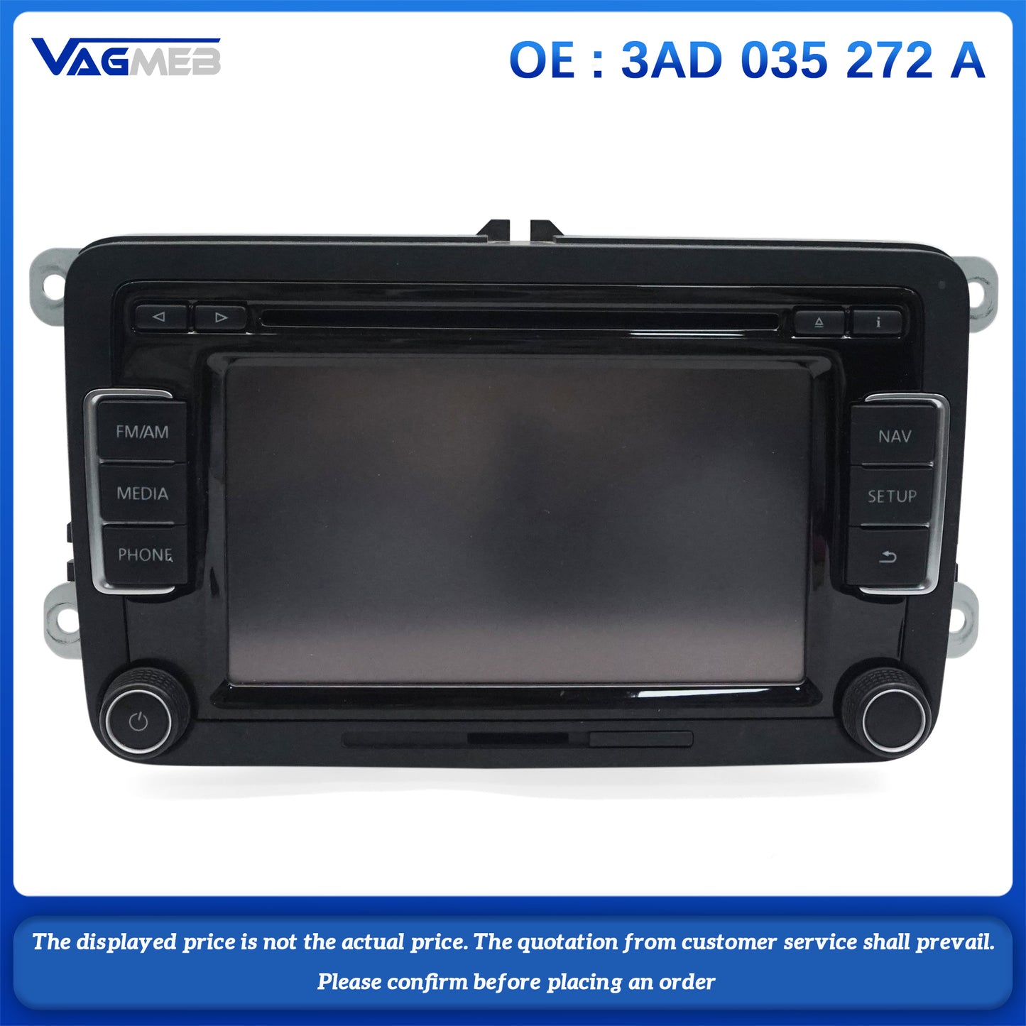3AD 035 272 A Car Radio RCD510 CD USB AUX RVC Rear View camera For VW Touran Tiguan MK1 Passat B8