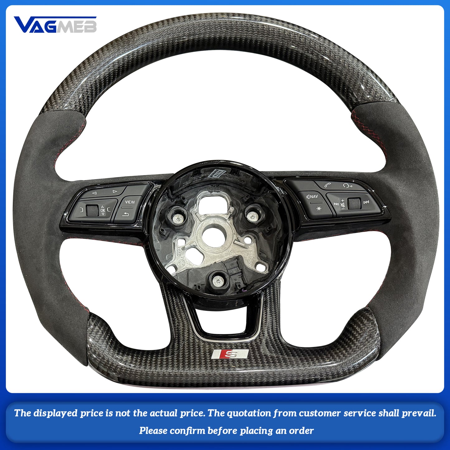 For Audi S LOGO A4B9 Steering Wheel
