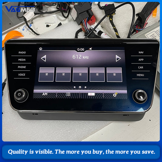 3V0 919 605 D 8 Amundsen MIB 2 Navigation Display Screen For Skoda Superb 3 MK3 3V Glass Touch Monitor