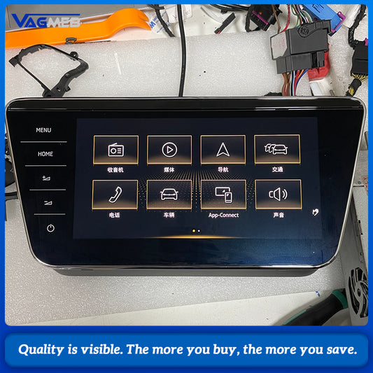 3V0 919 606 D 9.2 Columbus MIB 2.5 Glass Touch Screen Display For Skoda Superb 3 MK3 3V Navigation
