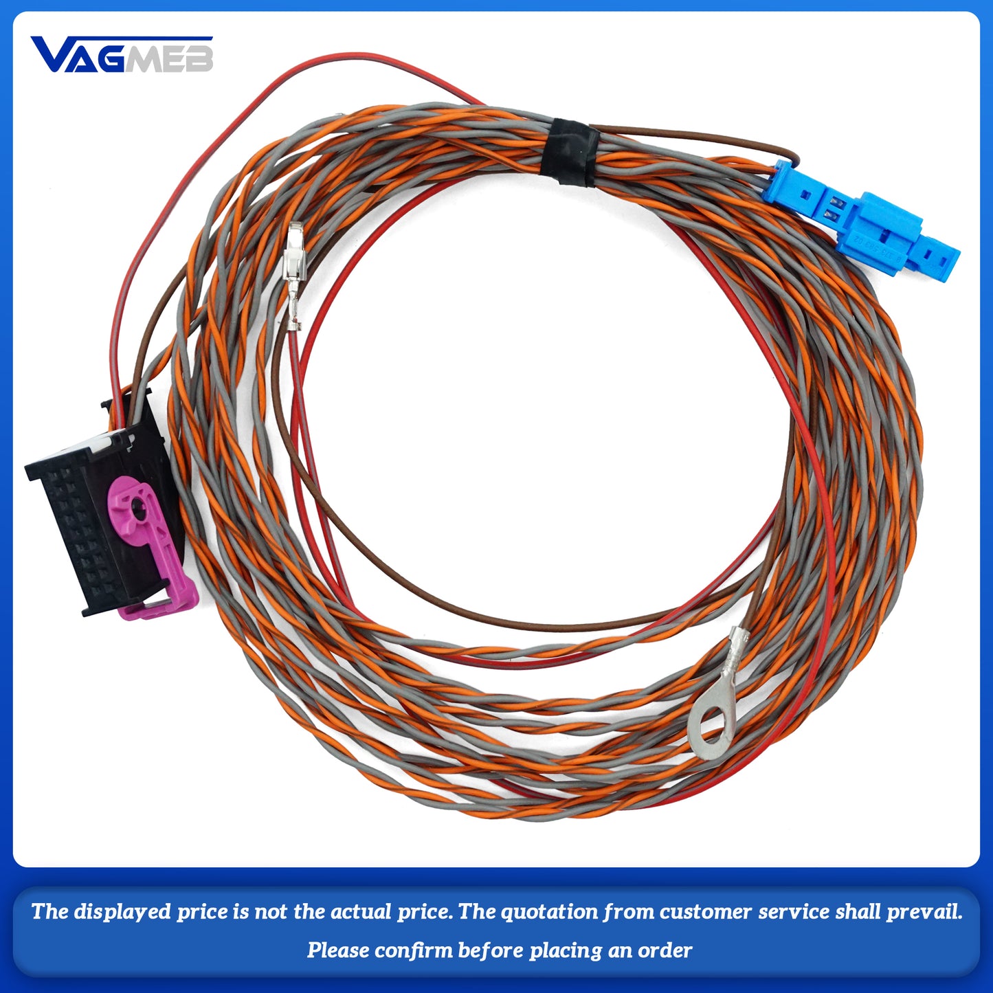 For Audi A4 360 Panorama kit a set of mirror shell module wiring harness