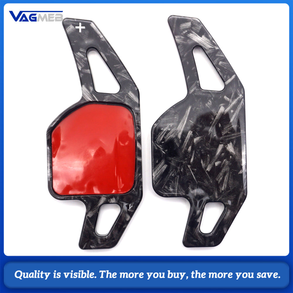 2Pcs Car Steering Wheel Paddle ABS Gear Shift Paddles Accessories For Audi A3 A4L A5 A6L A7 A8 S3 S5 SQ5 RS3 R8 Q3 Q5 Q7 S6 S7