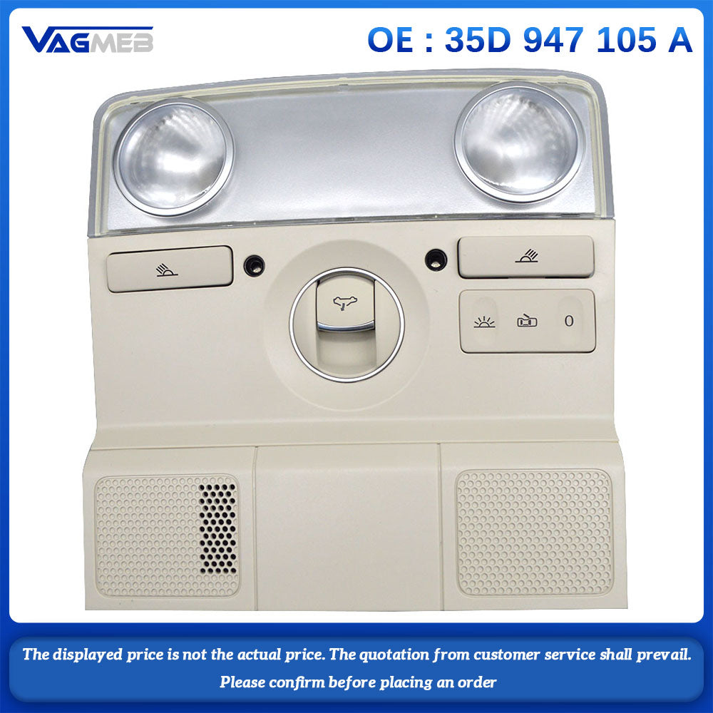 For VW CC Original Car Ceiling Light With White Switch Suitable 35D 947 105 A