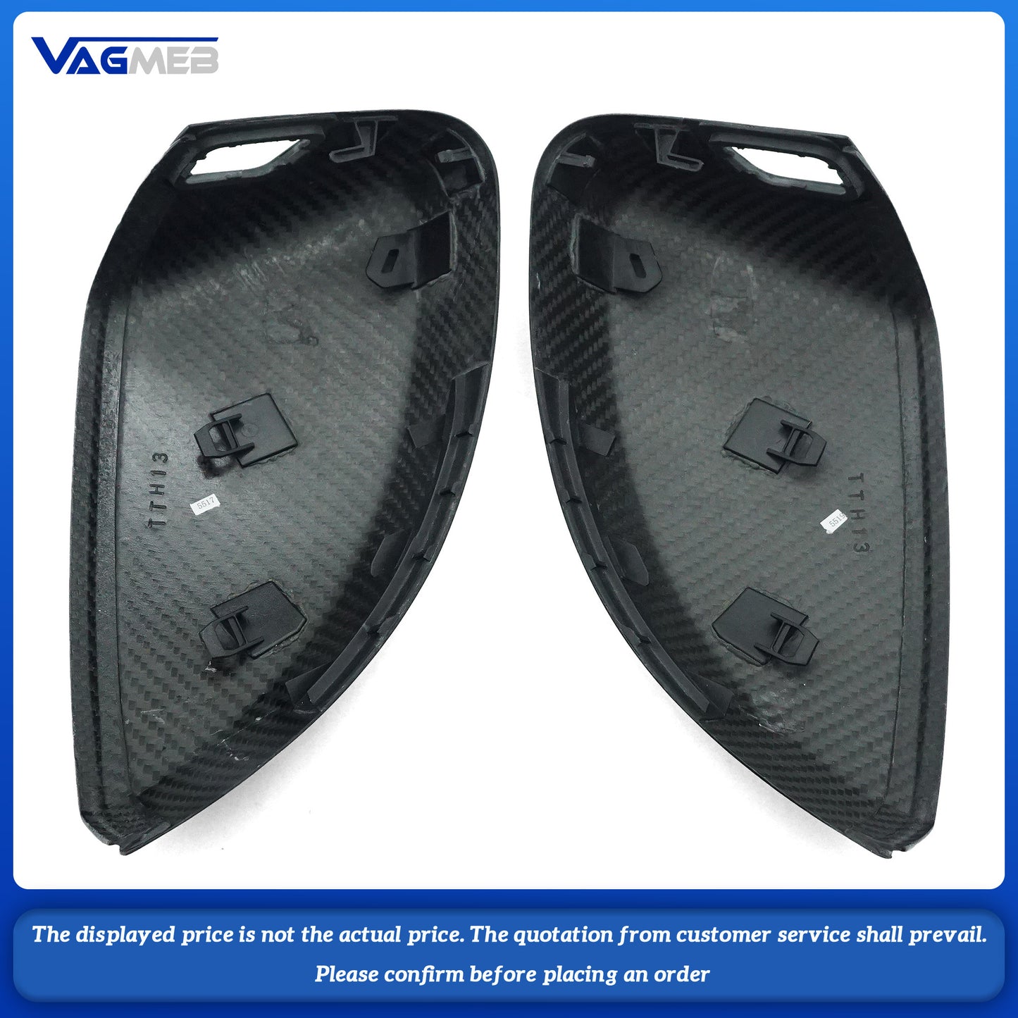 For Audi RS3 8V carbon fiber mirror housing (with lane changing function)
