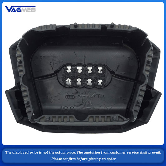 Steering wheel airbag cover multifunction steering wheel For Audi Q4 E-TRON Dermal white thread