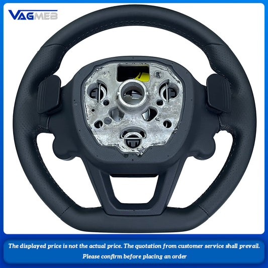 For SEAT Cupra FR Leon MK4 Seat Leon FR Mk3 2013-2021 Ibiza 6J DIY Car Steering Wheel Cover Braid leather Accessory