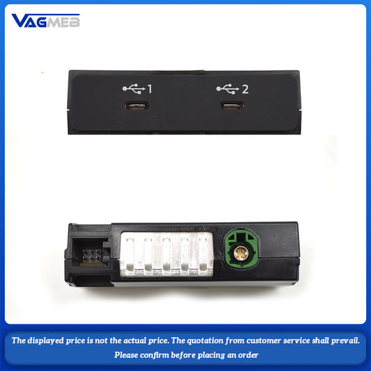 82A 035 736 A for Audi A1 A3 Carplay Switch Two Type-C Dual Type C Auto Phone Charger