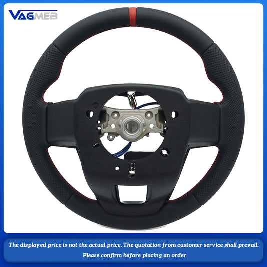 Perforated leather sports steering wheel suitable For Toyota Hilux Revo Fortuner GR steering wheel