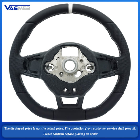 Steering Wheel suitable For VW Golf 7 MK7 GTI R GTE GTS GTD Passat B8, leather material, steering wheel frame, Car Accessories