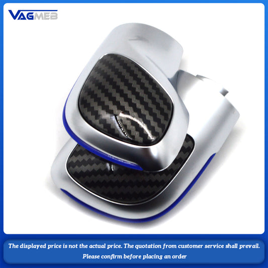 DSG Gear Shift knob Chrome With Leather Gearbox Shift Lever Cover For VW Golf 6 7 R Passat B7 B8 CC R20 For Jetta MK6 GLI TIGUAN