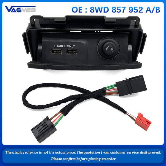 Automobiles And Spare Parts Cigarette Lighter For Audi A4 B9 Rear USB Charging Port 8WD 857 952 A 8WD 857 952 B