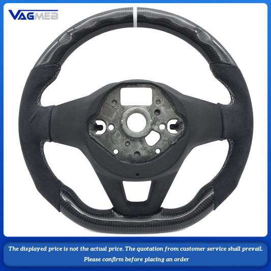 Racing Car Auto Parts Carbon fiber steering wheel For VW MK8