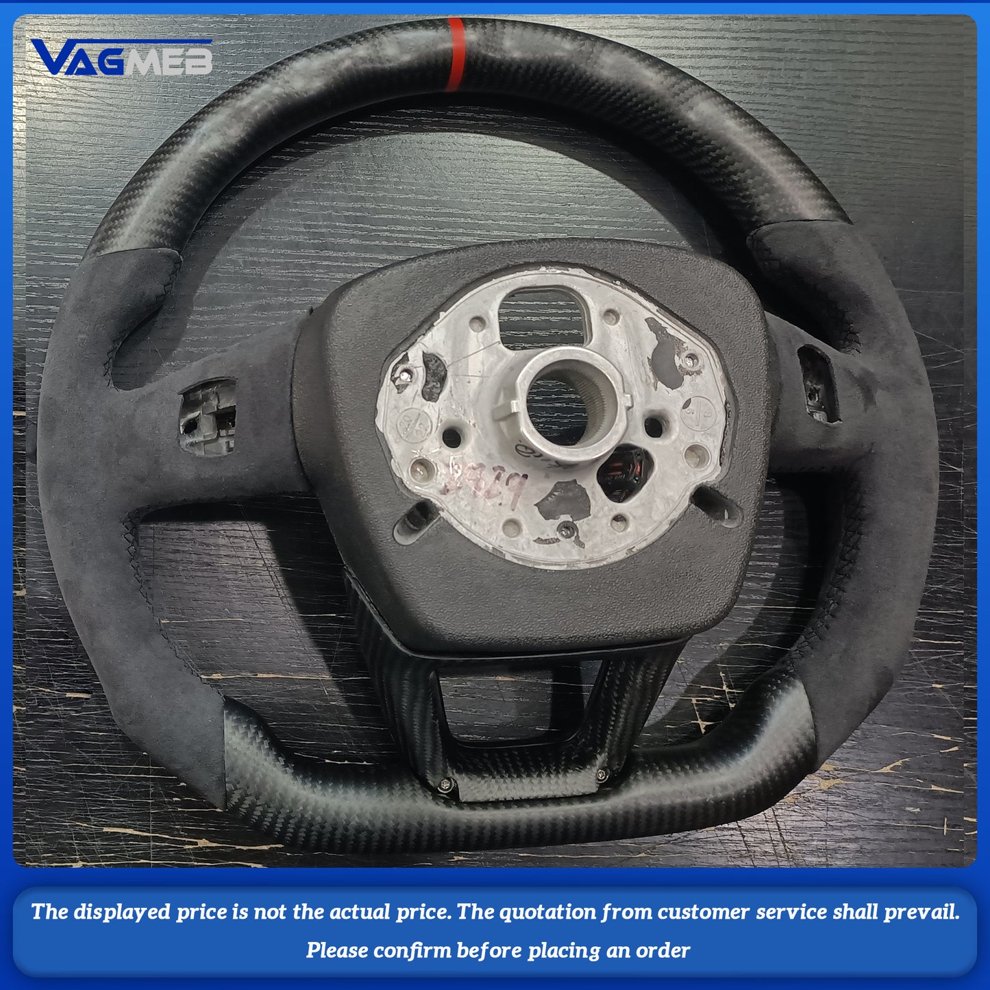 For Audi S RS Sline logo Q5 Q7 Q8 RSQ5 RSQ8 SQ5 SQ7 SQ8 Custom leather alcantara punch carbonfiber steeringwheel heat function