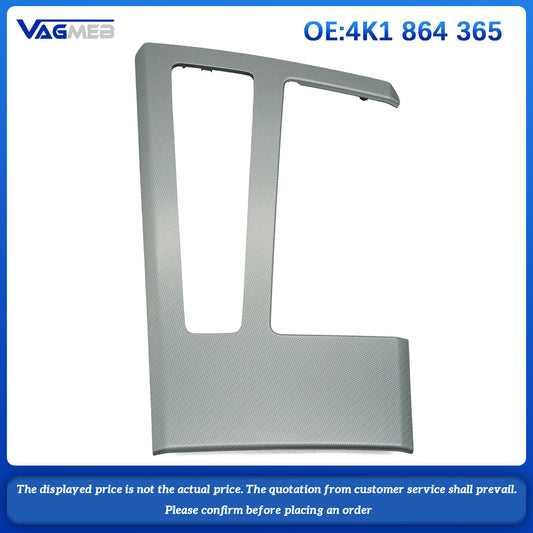 Stainless Steel Center Console Gear Shift Panel Decoration Cover Trim For Audi A6 C8 A7 2019-2022 LHD Car Styling Interior