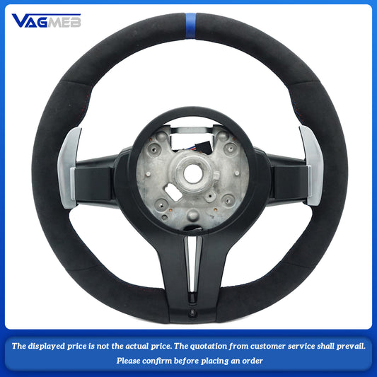 For BMW M M3 F10 F11 F13 F15 F20 F21 F22 F25 F01 F02 F03 F30 F31 F32 F35 F36 F48 Alcantara leather M sport steering wheel