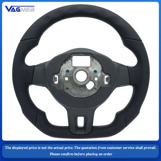 For VW Golf 6 GTI Golf MK6 GTI Custom carbon fiber leather semi-perforated leather steering wheel Customized styles