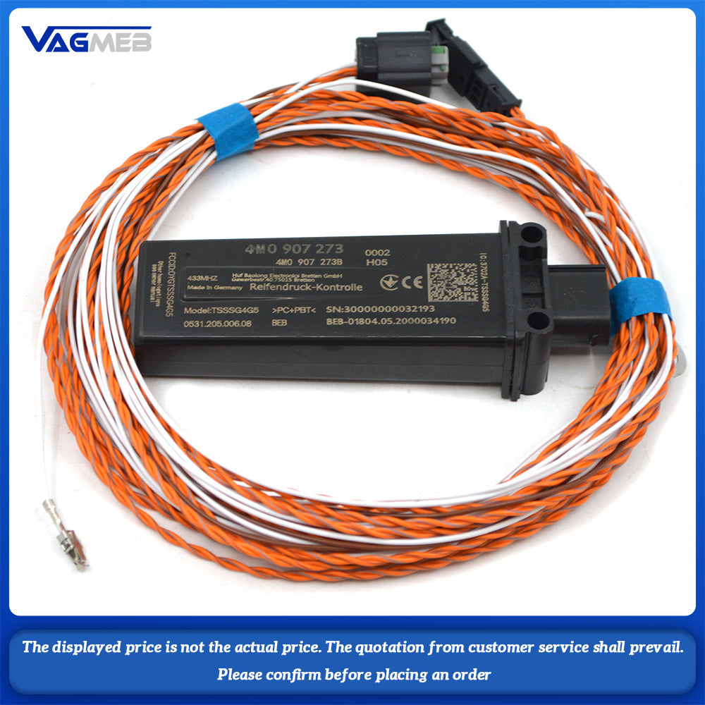For Audi A4 Tire Pressure Monitoring System Second-generation Tire Pressure Module 4M0 907 273 And Cable