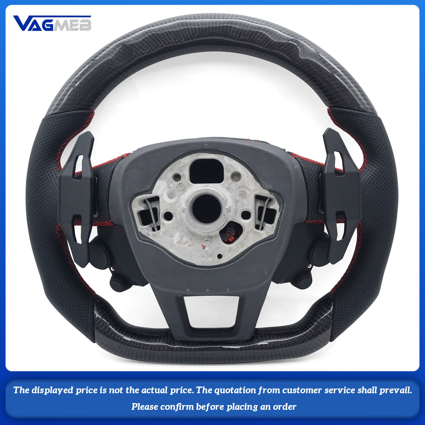 Forged Carbon Fiber Steering Wheel with heating For Audi A4 B9 A5 A3 S4 S5 RS4 RS5