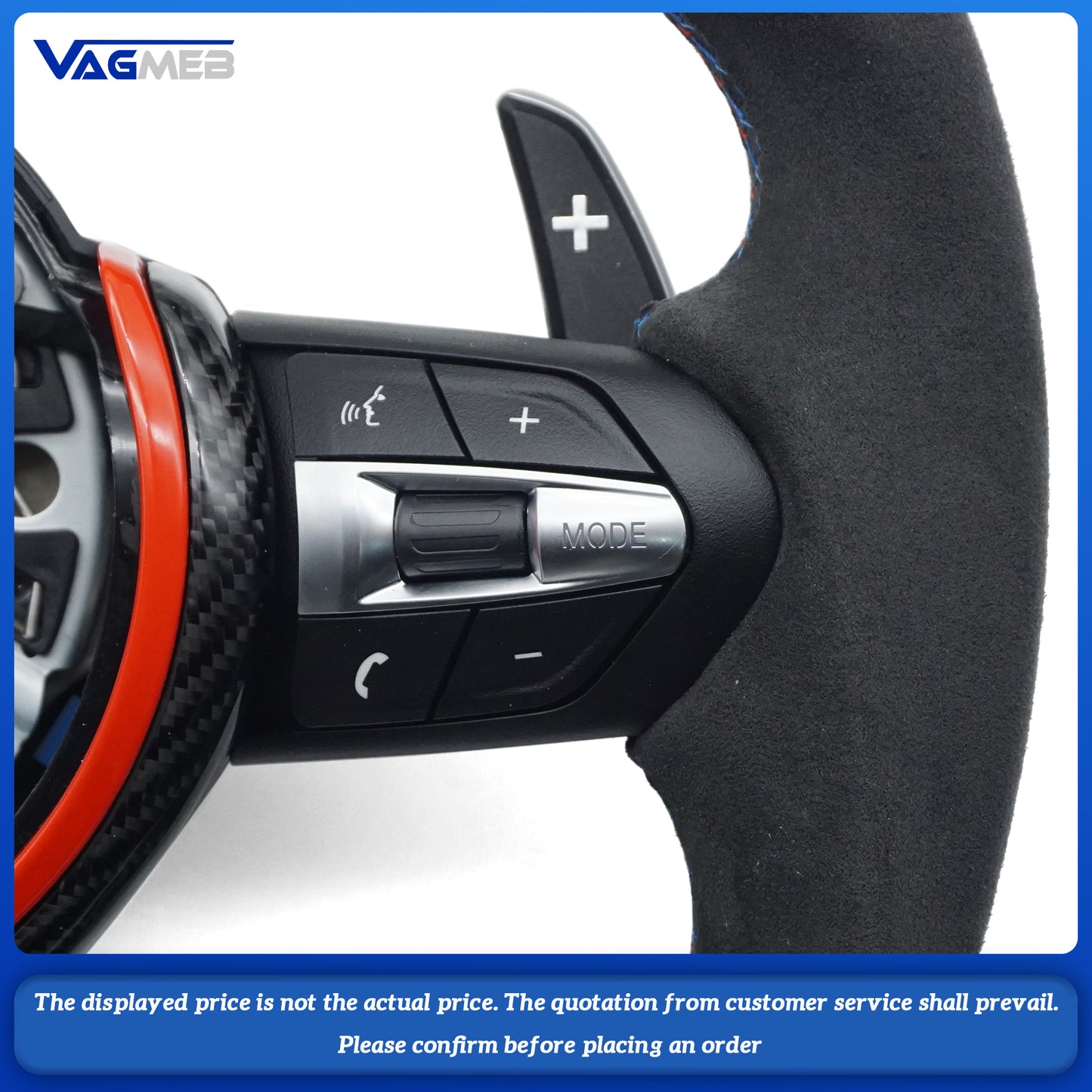 For BMW F30 F32 F10 F20 F07 F01 E46 E60 E90 M3 M4 M5 M6 steering wheel