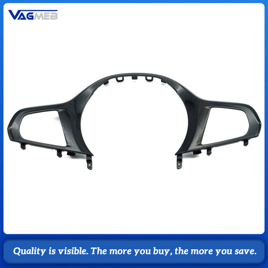 Piano Black Steering Wheel Button Trim Cover With Heating Hole For BMW G