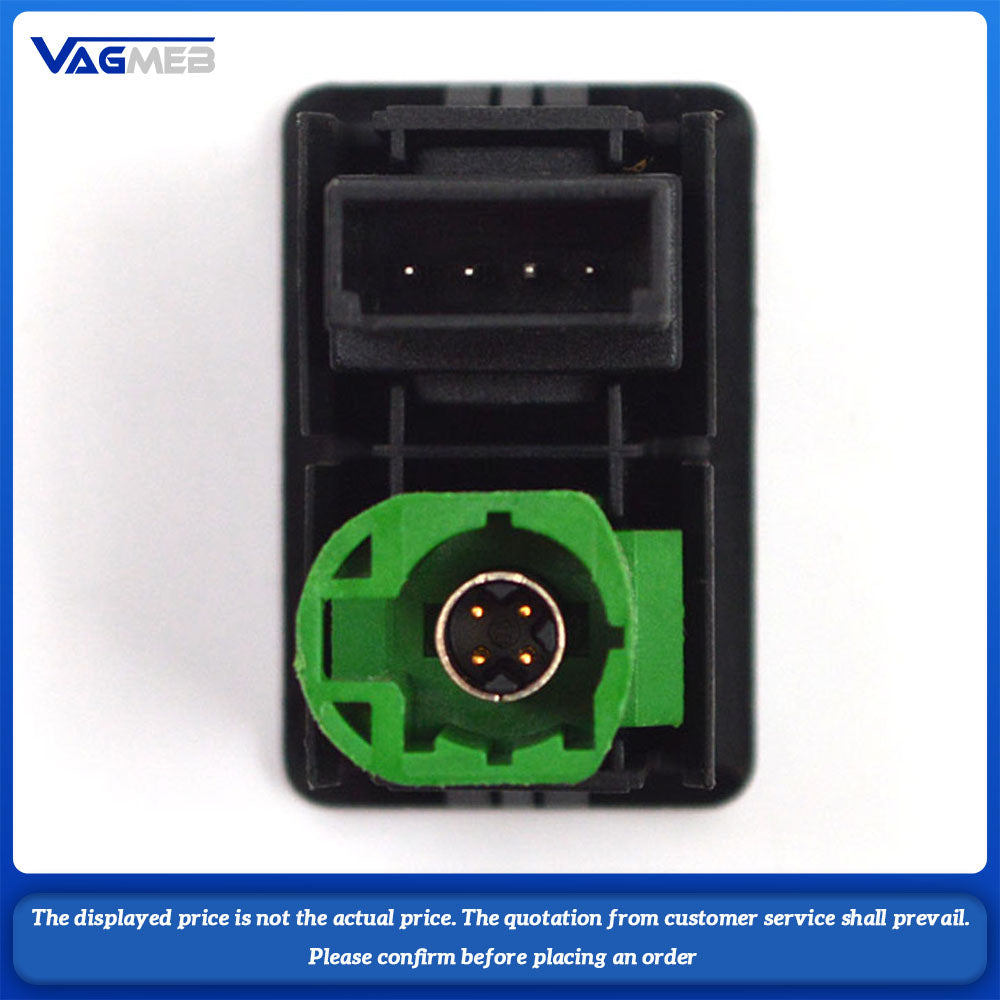 For VW Tiguan Passat B6 B7 CC RCD510 RNS310 Original OEM AUX+USB Switch Socket 3CD 035 249 AA