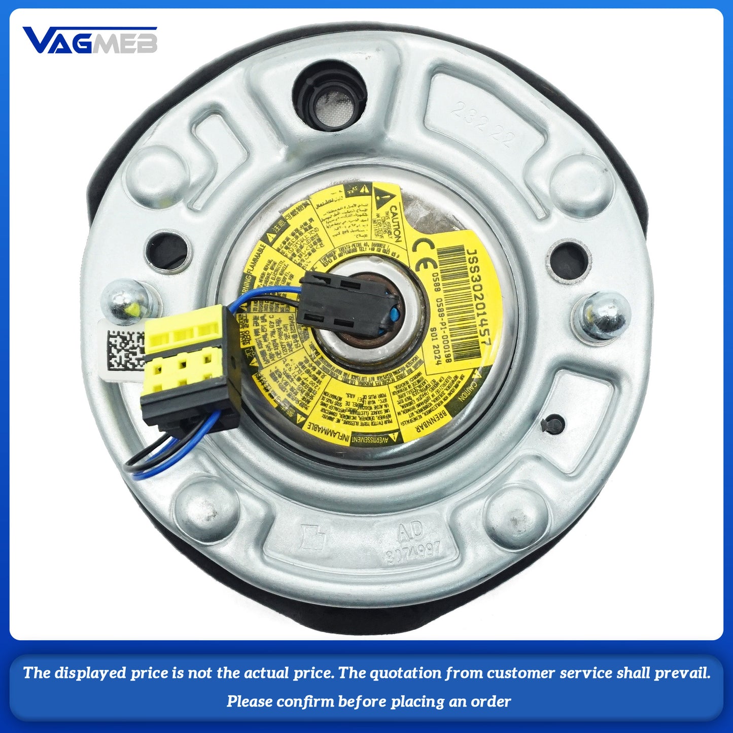 Steering wheel airbag cover multifunction steering wheel For BMW