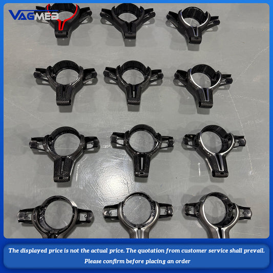 For BMW M Series F80 F82 F10 F06 F12 F13 F15 F16 M-sport F20 F22 F30 F31 F32 F33 F36 For BMW Steering Wheel Trim Carbon Fiber