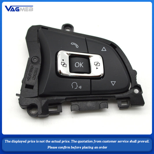 Multi-function Steering Wheel Switch Button Panel Cover Bezel For VW Passat Variant