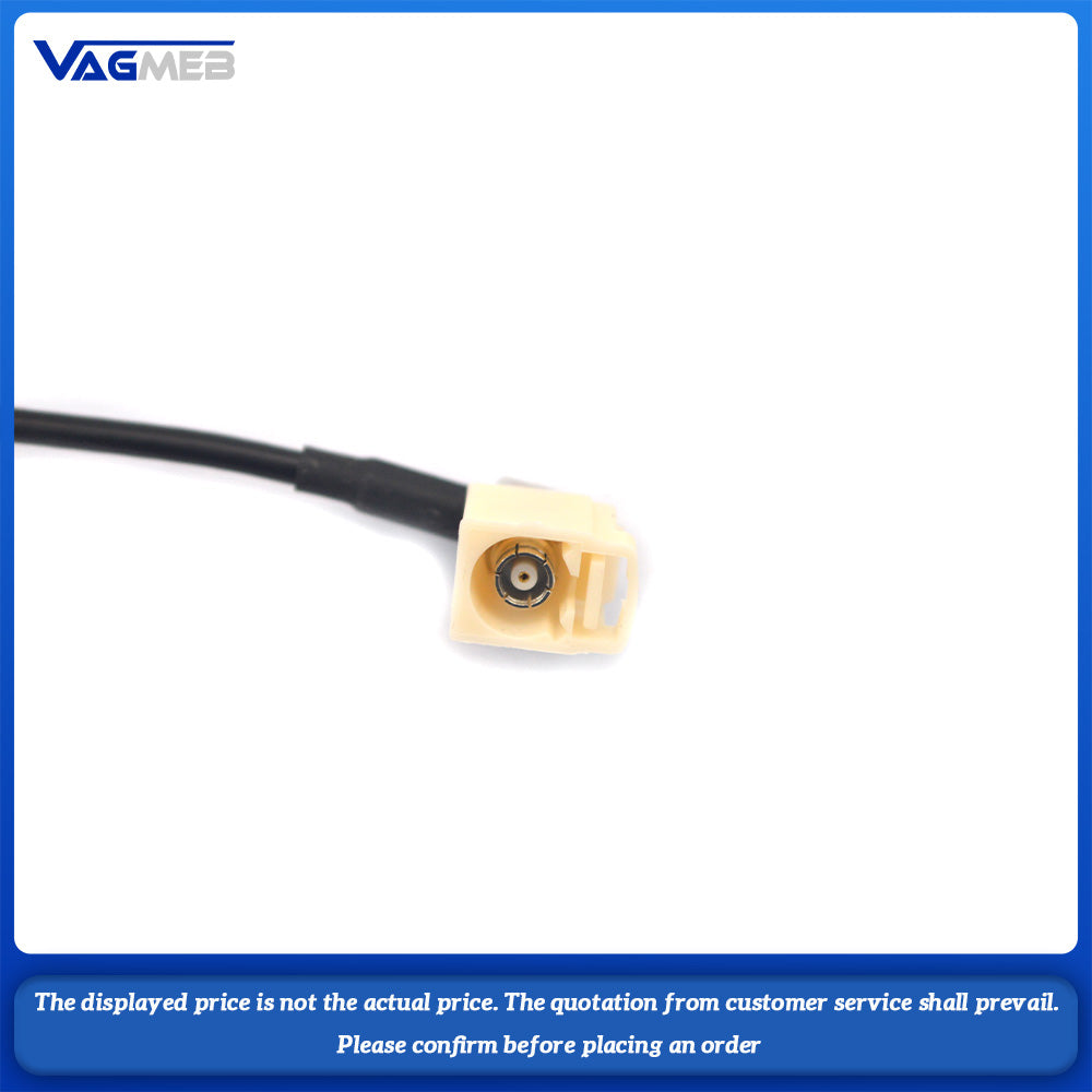 1 Female to 2 Male FAKRA II Radio Antenna Cable Adapter For VW Skoda Audi MIB RCD510 RNS510 RCD360 RCD330 RCD410 RCD440