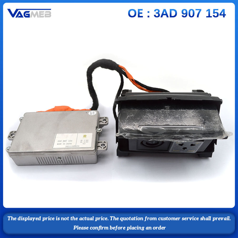 Suitable For VW Passat B7 Original 220V Inverter Central Armrest Rear Power Plug Socket 3AD 907 154