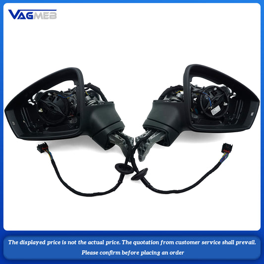 For VW Tiguan MK2 folding rearview mirror with lens heating half assembly