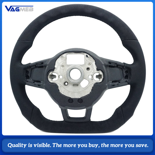 Alcantara leather steering wheel suitable for VW Golf MK7 7.5 GTI GTD GTE R Polo GTI Tiguan MK2 Passat B8 Sport steering wheel