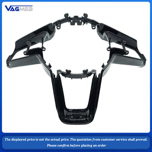 For Audi R8 TT Series Decorative Frame Steering Wheel Interior Car Accessories Upgrade carbon fiber